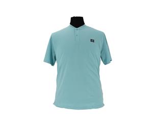 s.Oliver Herren Henley T-Shirt hellblau große Größen ? Kurzarm Shirt mit Knopfleiste 4XL