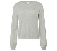 Strickpullover mit Struktur aus Viskosemix XXL grau 2150188.9400.XXL