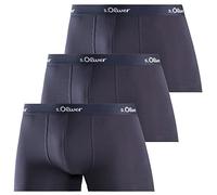 s.Oliver Herren Boxershorts Boxerbrief 3er-Pack Baumwoll-Stretch Marine XL
