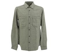 S. Oliver, Herren Langarm Hemd Flanell Schwarz Weiß L