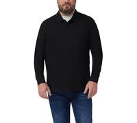 s.Oliver Langarm-Poloshirt aus Baumwoll-Piqué mit Bündchen 5XL Schwarz