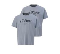 s.Oliver Herren Logo T-Shirt (DE/NL/SE/PL, Alphanumerisch, XXL, Regular, Regular, 2 x Oliv)
