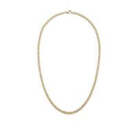 s.Oliver Herren Necklace - Halskette aus mattiertem Edelstahl - IP Gold - Panzerkette 50 cm - wasserfest & hautfreundlich