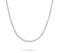 s.Oliver Herren Necklace - Halskette aus mattiertem Edelstahl - Silber - Venezianerkette 55 cm - wasserfest & hautfreundlich