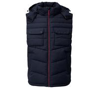 s.Oliver Herren Outdoor-Weste - Regular Fit, abnehmbare Kapuze