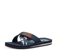 s.Oliver Herren Pantoletten mit Kreuzriemen Flach, Blau (Navy), 40 EU