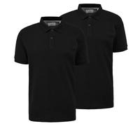 Poloshirt S.OLIVER, Herren, Gr. XL, schwarz, Jersey, Obermaterial: 100% Baumwolle, unifarben, regular fit hüftlang, Rundhals, Rippbündchen, Shirts Poloshirt, mit Logostickerei, Topseller (97921464-XL)