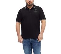 s.Oliver Herren Polo-Shirt aus Baumwoll-Piqué - Regular Fit, strukturiert, mit Frontprint und Polokragen