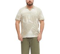 Print-Poloshirt aus Baumwoll-Leinen-Mix XXL beige|creme 2181095.81A0.XXL