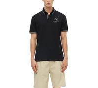 s.Oliver Herren Polo-Shirt - Regular Fit, Baumwoll-Piqué mit Frontprint, strukturiert