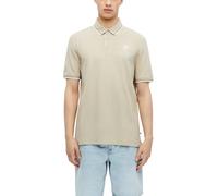 s.Oliver Herren Polo-Shirt - Regular Fit, Baumwoll-Piqué mit Frontprint, strukturiert