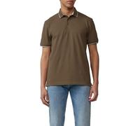 s.Oliver Herren Polo-Shirt - Regular Fit, Piqué-Baumwollstretch, Label-Print, Kontrastdetails