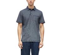 Poloshirt S.OLIVER, Herren, Gr. XXL, dunkelblau, Piqué, Obermaterial: 58% Polyester, 40% Baumwolle, 2% Elasthan, unifarben, regular fit hüftbedeckend, Rundhals, Bündchen, Shirts, Sommer-Shirt mit Brus