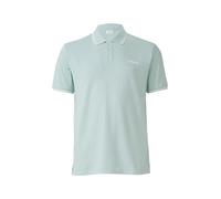 Piqué-Poloshirt mit Kontrastdetails und Logo 4XL türkis 2169657.6092.4XL