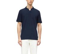 Strukturiertes Poloshirt mit Bündchen M blau 2178340.5978.M