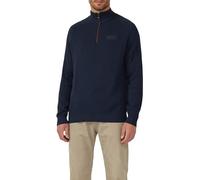 Troyer S.OLIVER, Herren, Gr. XXXL, blau (navy), Strick, Obermaterial: 100% Baumwolle, unifarben, casual, normal hüftbedeckend, Rundhals, Langarm Bündchen, Pullover, in Strick-Optik (87646036-XXXL) nav