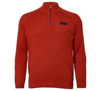 Pullover aus Strukturstrick mit Troyer-Kragen 3XL rot 2174099.3529.3XL