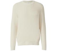 Strickpullover S.OLIVER, Herren, Gr. XXL, ecru, Strick, Obermaterial: 100% Baumwolle, unifarben, normal hüftbedeckend, Rundhals, Bündchen, Pullover, langarm, Grob-Strick (32155822-XXL) ecru