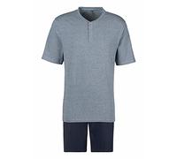 s.Oliver Pyjama Set Blau Unifarben für Herren - 44