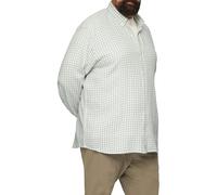 s.Oliver Herren Regular Fit: Strukturiertes Baumwollhemd mit Button-down-Kragen Hemd Langarm kariert