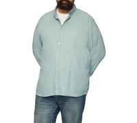 s.Oliver Herren Regular Fit: Strukturiertes Baumwollhemd mit Button-down-Kragen Hemd Langarm kariert