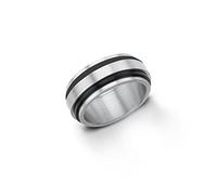 s.Oliver Herren-Ring IP Black Beschichtung Edelstahl Gr. 62 (19.7)-2012466