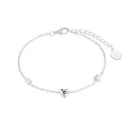 s.Oliver Herren Schmuck - Armband aus 925er Silber mit Herzen - Klassisch, Zeitlos und Elegant - Perfekte Geschenkidee