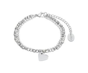 s.Oliver Herren Schmuck - Armband aus 925er Silber mit Herzen - Klassisch, Zeitlos und Elegant - Perfekte Geschenkidee