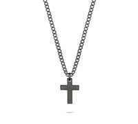 s.Oliver Herren Schmuck - Halskette aus Edelstahl mit Kreuzanhänger - Klassisch, Zeitlos und Markant - Perfekte Geschenkidee
