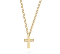 s.Oliver Herren Schmuck - Halskette aus Edelstahl mit Kreuzanhänger - Klassisch, Zeitlos und Markant - Perfekte Geschenkidee