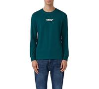 Longsleeve aus Baumwolle mit Rippbündchen und Logo XL grün 2169157.79D1.XL
