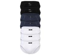 s.Oliver Herren Slips, 7er Pack - Slipdose, Baumwolle, einfarbig Schwarz/Blau/Weiß XL