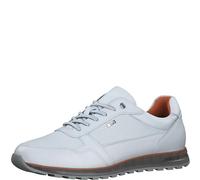 s.Oliver Herren Sneaker flach aus Leder Bequem, Weiß (White), 41 EU