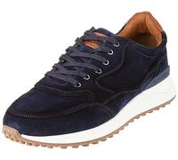 s.Oliver Herren Sneaker flach aus Leder Freizeit, Blau (Navy), 46 EU