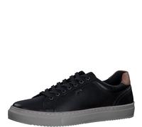s.Oliver Herren Sneaker flach aus Leder zum Schnüren, Blau (Navy), 45 EU