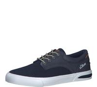 s.Oliver Herren Sneaker flach Freizeit Bequem, Blau (Navy), 44 EU