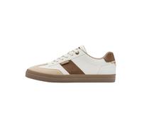 s.Oliver Herren Sneaker flach mit Schnürsenkeln Low Top, Beige (Beige Comb), 45 EU