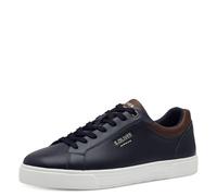 s.Oliver Herren Sneaker flach mit Schnürsenkeln Low Top, Blau (Navy), 41 EU