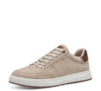 s.Oliver Herren Sneaker flach mit Schnürsenkeln Low Top, Braun (Taupe), 43 EU