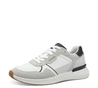 s.Oliver Herren Sneaker flach Sportlich Freizeit, Weiß (White), 43 EU