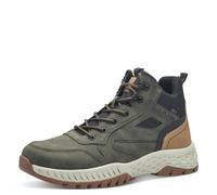 s.Oliver Herren Sneaker hoch mit Fütterung Wasserabweisend Freizeit, Grün (Khaki Comb.), 41 EU