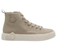 s.Oliver Herren Sneaker - Leder-Optik, Schnürung, Logo-Prägung