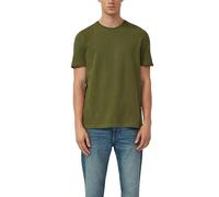 s.Oliver Herren Softes T-Shirt aus Heavy Jersey mit Label-Details T-Shirt Crew Neck