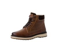 s.Oliver Herren Stiefel zum Schnüren aus Leder Gefüttert, Braun (Cognac), 41 EU