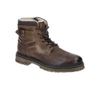 s.Oliver Herren Stiefel zum Schnüren aus Leder Gefüttert, Braun (Cognac), 44 EU