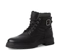 s.Oliver Herren Stiefel zum Schnüren aus Leder Gefüttert, Schwarz (Black), 45 EU