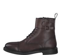 s.Oliver Herren Stiefeletten zum Schnüren aus Leder mit Schnallen, Braun (Brown), 42 EU