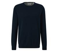 s.Oliver Herren Strickpullover - Basic, Rundhals, Baumwolle, einfarbig Dunkelblau 2XL