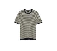 Gestreiftes Strick-T-Shirt aus Baumwolle L blau|creme 2180759.59G0.L