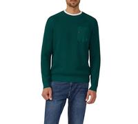 s.Oliver Strickpullover Herren mit Brusttasche und Druckknopf Grün XXL 2170222.7953.XXL